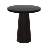 Container Round Table: Extra Small + Bodhi Cover + Black Stained + Wenge
