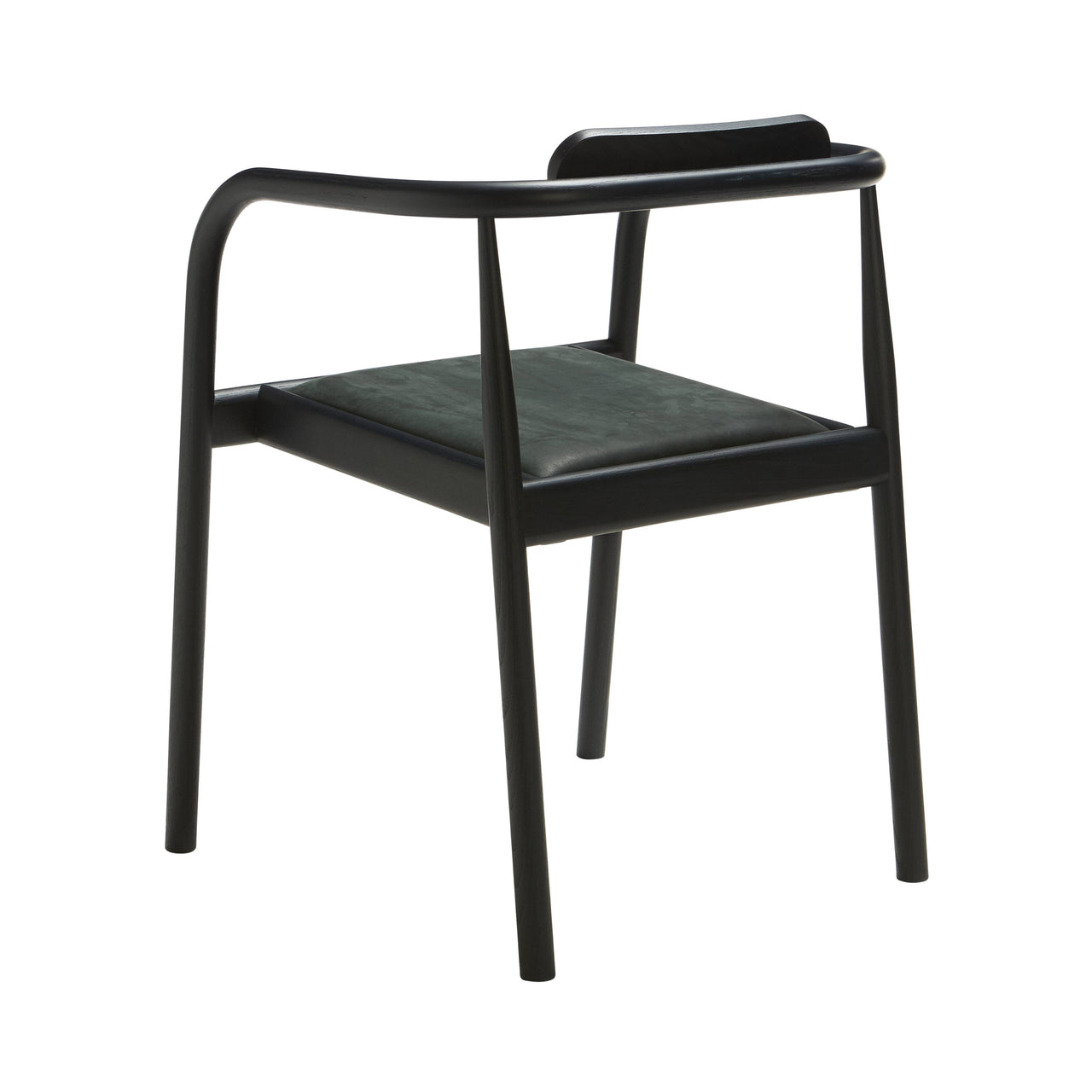 Ahm Chair: Upholstered + Black