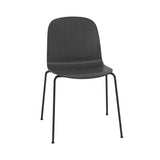 Visu Chair: Tube Base + Black + Black