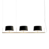 Sistema Gran Fonda Pendant Lamp: Black + 3 Lampshades