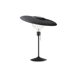 Shade Champagne Table Lamp: Black + With Bulb (3 W)