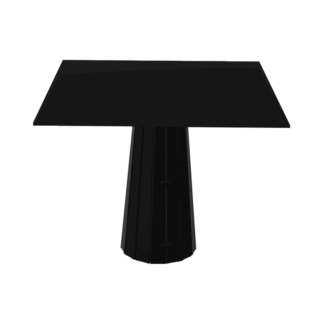 Container HPL Square Table: Large + Bodhi Cover + Black + Black