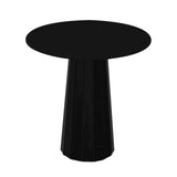 Container HPL Round Table: Extra Small + Bodhi Cover + Black + Black