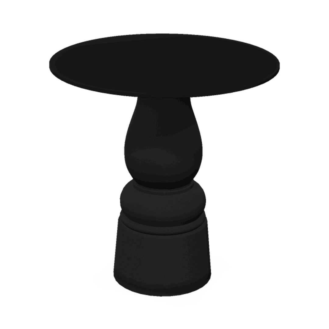 Container HPL Round Table: Extra Small+ New Antiques + Black + Black