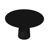 Container HPL Round Table: Medium + Black + Black