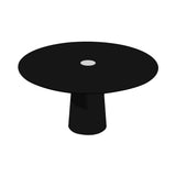 Container HPL Round Table: Large + Black with Hole + Black