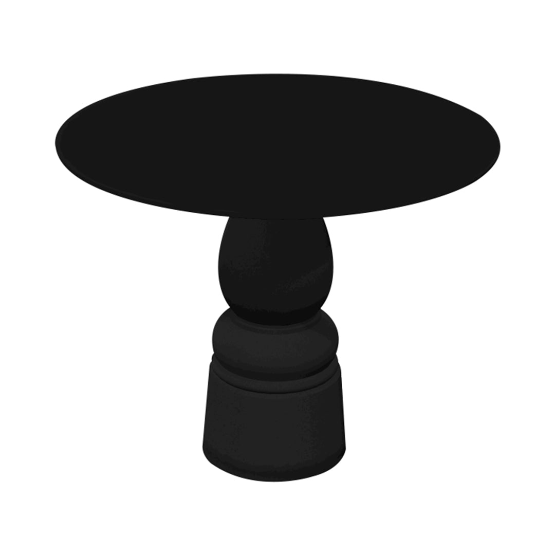 Container HPL Round Table: Small + New Antiques + Black + Black