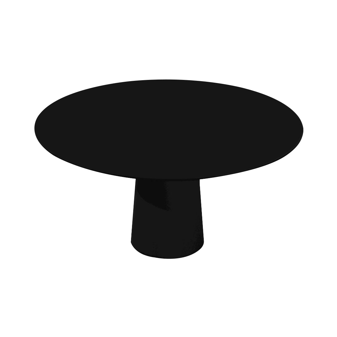 Container HPL Round Table: Large + Black + Black