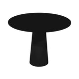Container HPL Round Table: Small + Black + Black