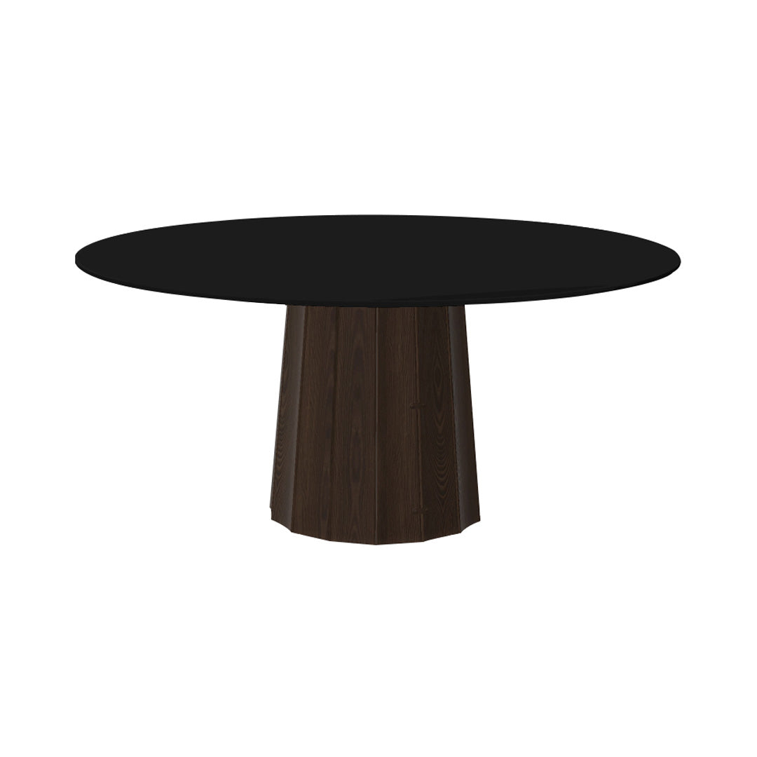 Container HPL Round Table: Extra Large + Bodhi Cover + Black + Cinnamon