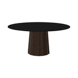 Container HPL Round Table: Extra Large + Bodhi Cover + Black + Cinnamon