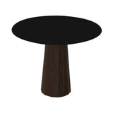Container HPL Round Table: Small + Bodhi Cover + Black + Cinnamon