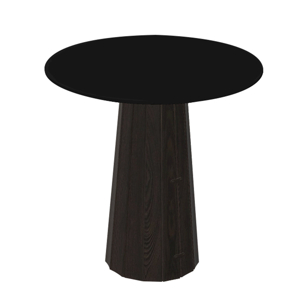 Container HPL Round Table: Extra Small + Bodhi Cover + Black + Grey