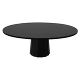 Container Oval Table: Small + Bodhi Cover + Black Stained + Black