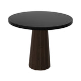 Container Round Table: Small + Bodhi Cover + Black Stained + Cinnamon
