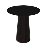 Container HPL Round Table: Extra Small + Bodhi Cover + Black + Wenge