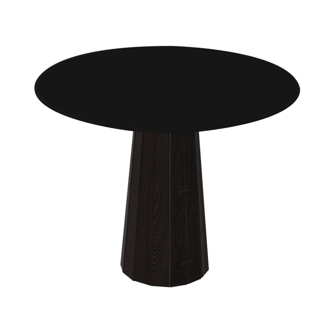 Container HPL Round Table: Small + Bodhi Cover + Black + Wenge