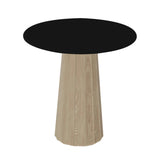 Container HPL Round Table: Extra Small + Bodhi Cover + Black + White Wash
