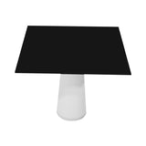 Container HPL Square Table: Large + Black + White