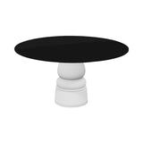 Container HPL Round Table: Large + New Antiques + Black + White
