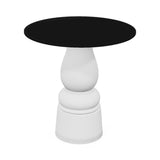Container HPL Round Table: Extra Small+ New Antiques + Black + White