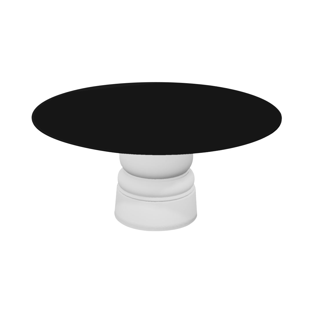 Container HPL Round Table: Extra Large + New Antiques + Black + White