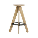 Slab Bar Stool: Natural Oak