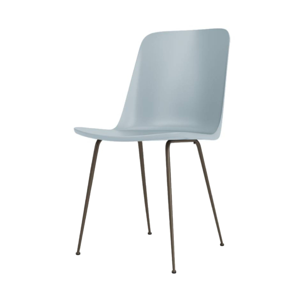 Rely Chair HW6: Set of 4 + Light Blue + Bronzed