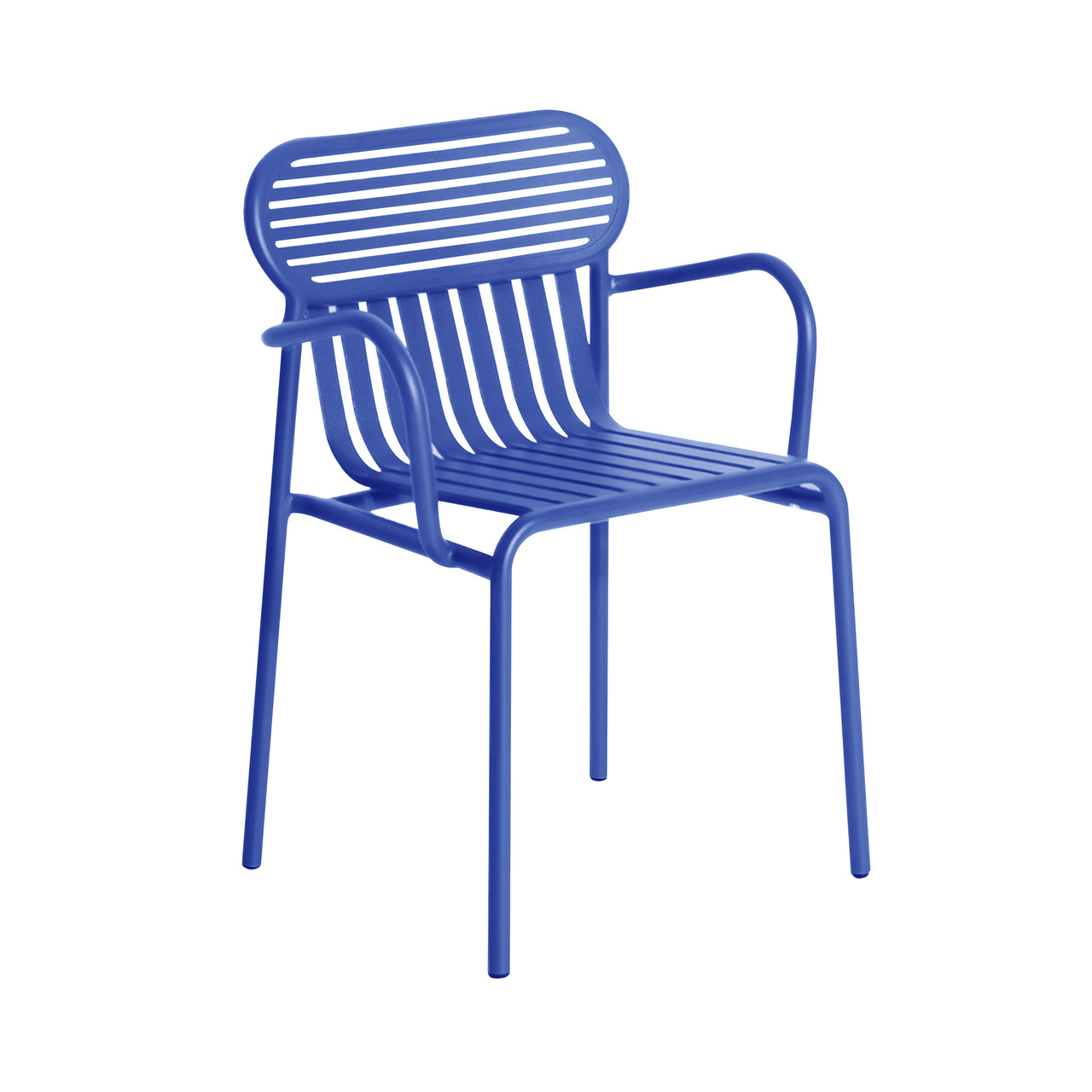 Week-End Stacking Armchair: Set of 2 + Blue + Without Cushion