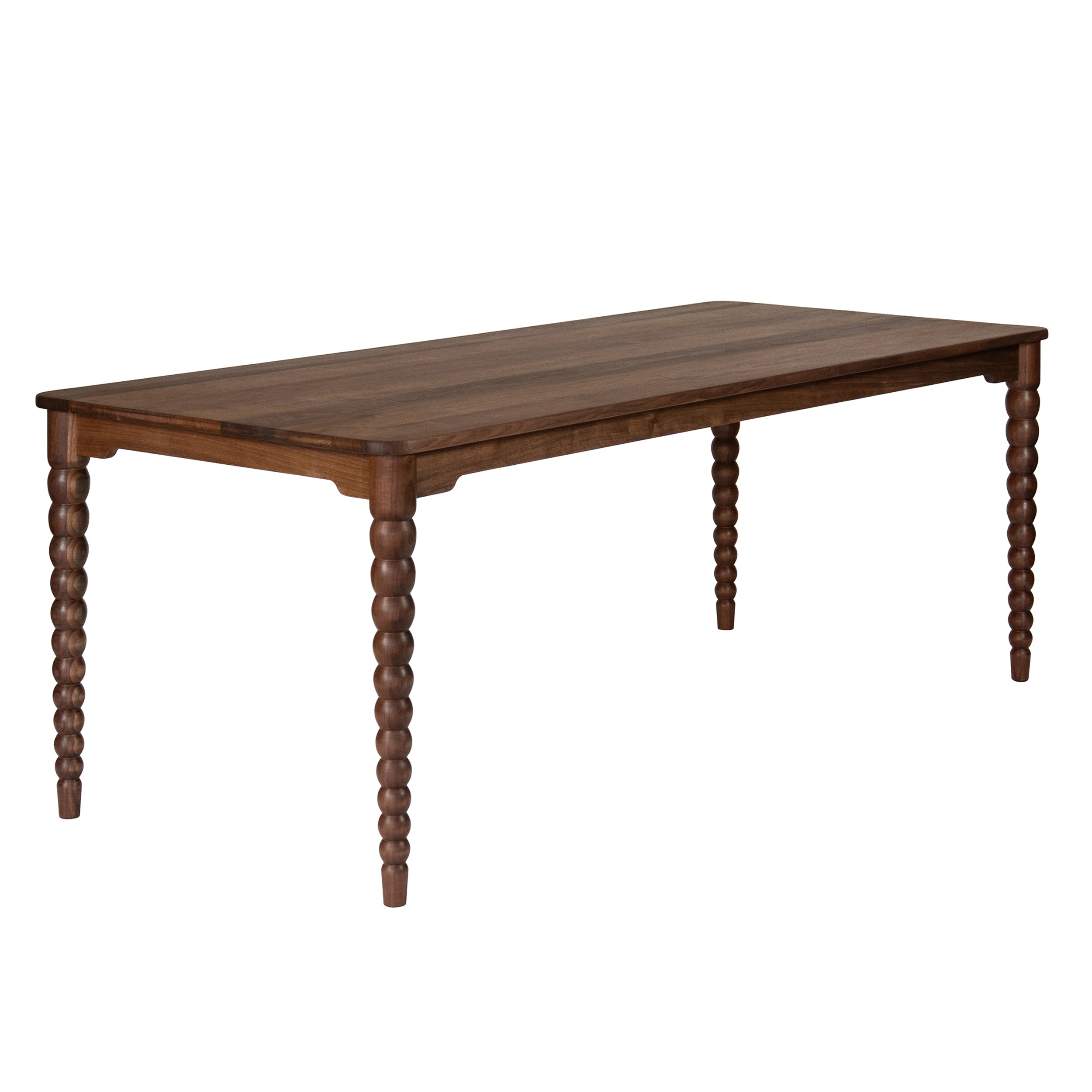 Bobbin Dining Table: American Walnut