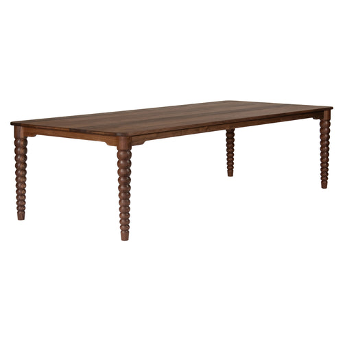 Bobbin Dining Table: American Walnut