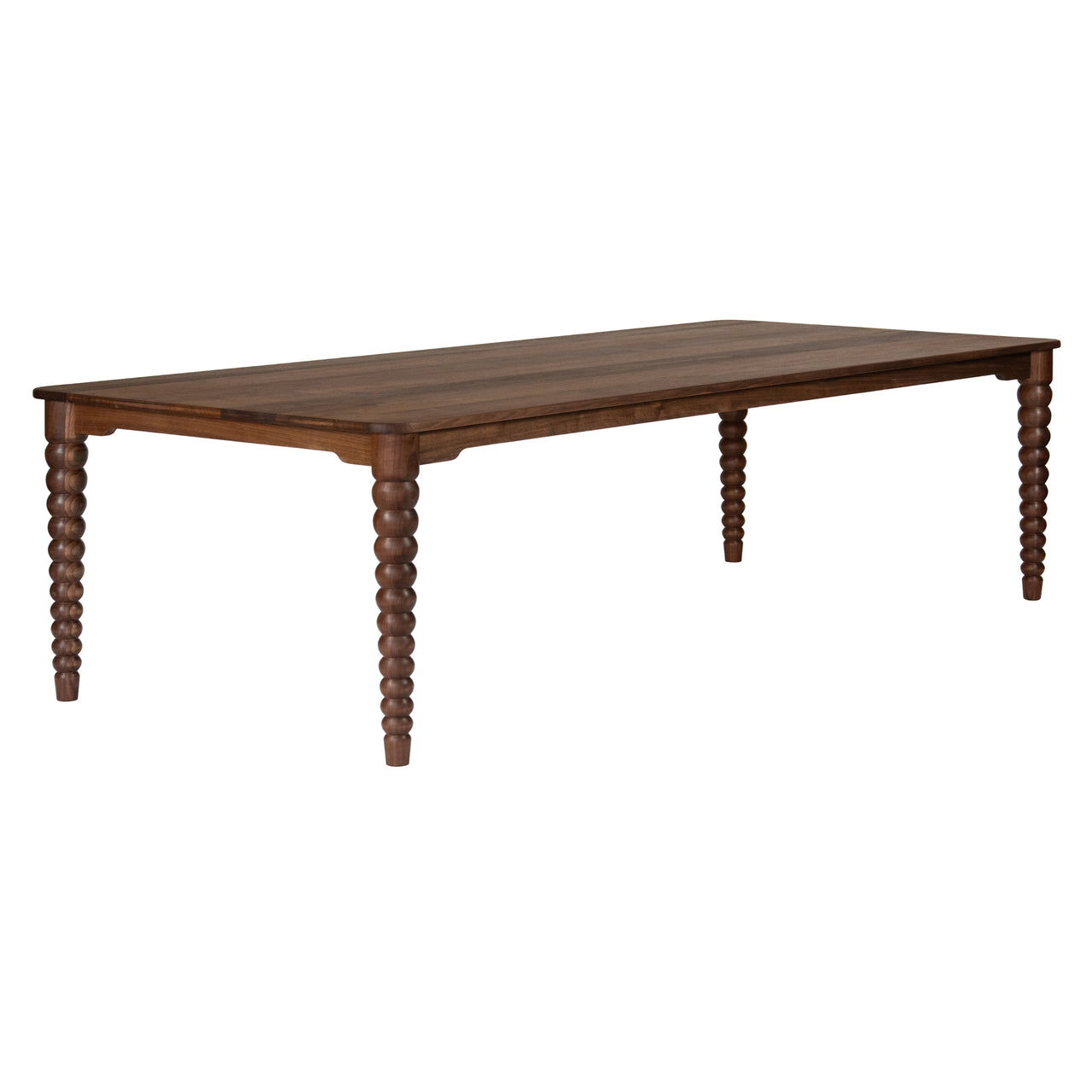 Bobbin Dining Table: American Walnut