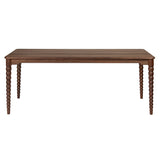 Bobbin Dining Table: American Walnut