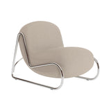 Boho Lounge Chair: Mirror Chrome Steel