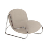 Boho Lounge Chair: Mirror Chrome Steel