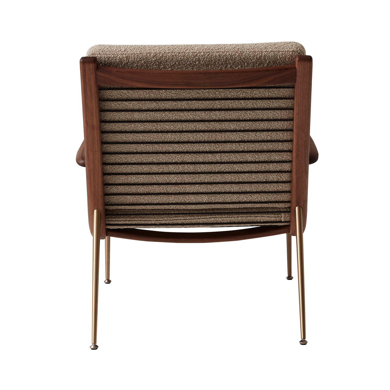 Boomerang Armchair HM2: Walnut + Brass