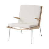 Boomerang Lounge Armchair: HM2 + Oiled Oak + Stainless Steel
