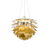 PH Artichoke Pendant: Large + Brass + White