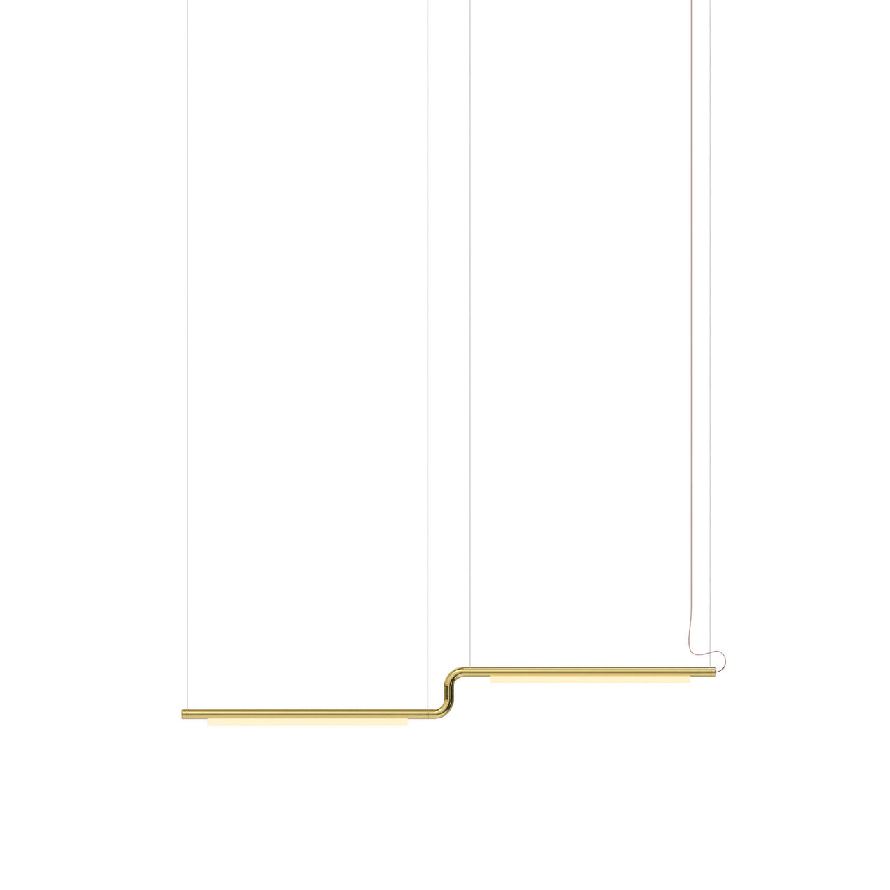 Pipeline CM3 Pendant Light: Brass + Brass