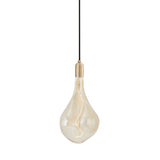 Brass Pendant: With Tinted Bulb - Voronoi III