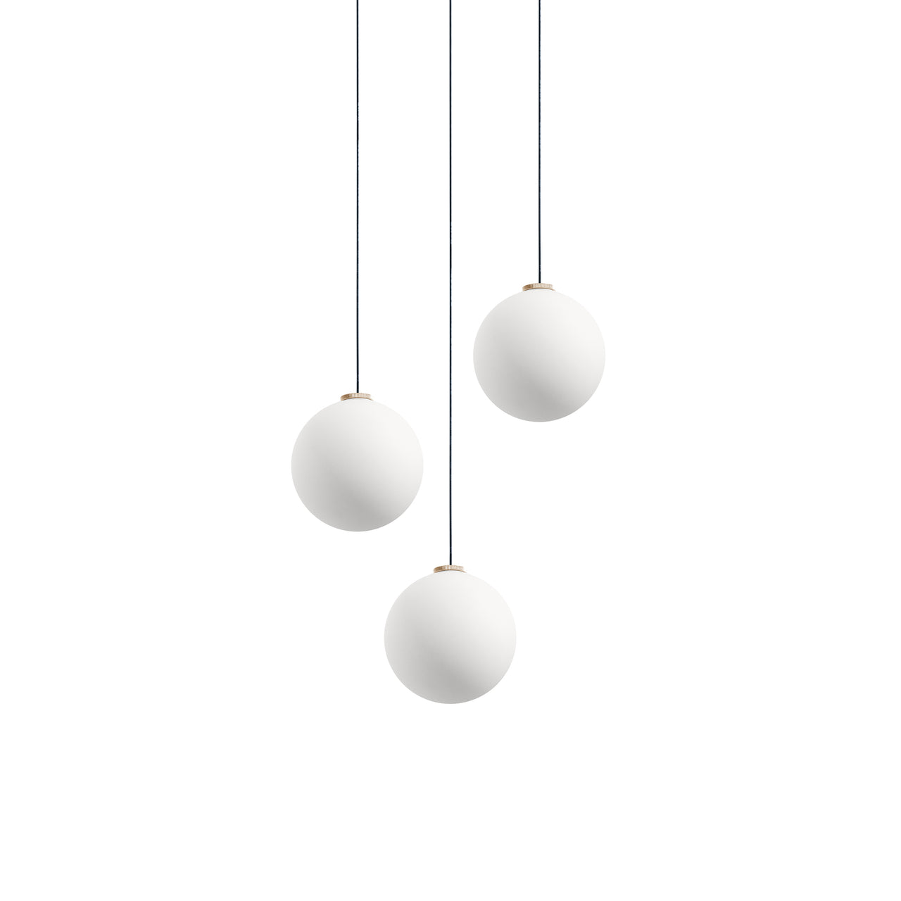 Glass 120. 03 Chandelier: Brushed Brass