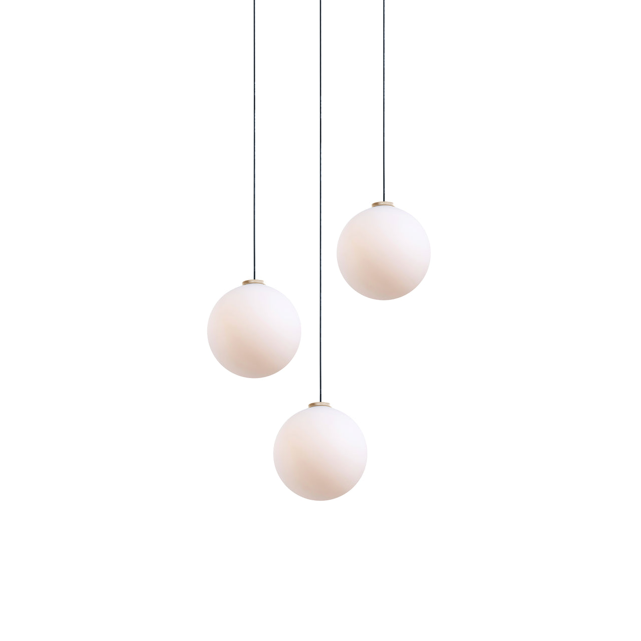Glass 120. 03 Chandelier: Brushed Brass