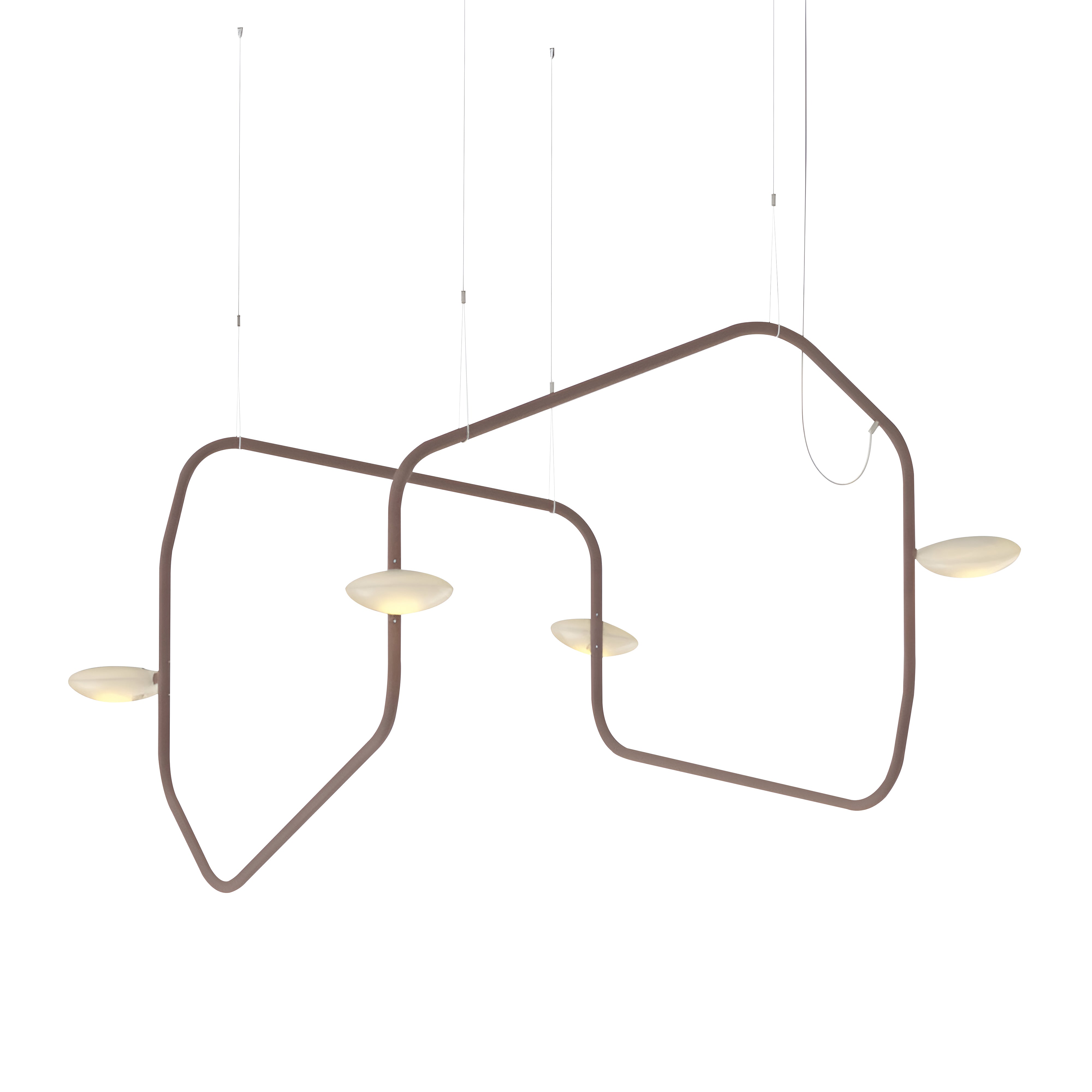 Palindrome Single Pendant: 4 Heads + Breccia