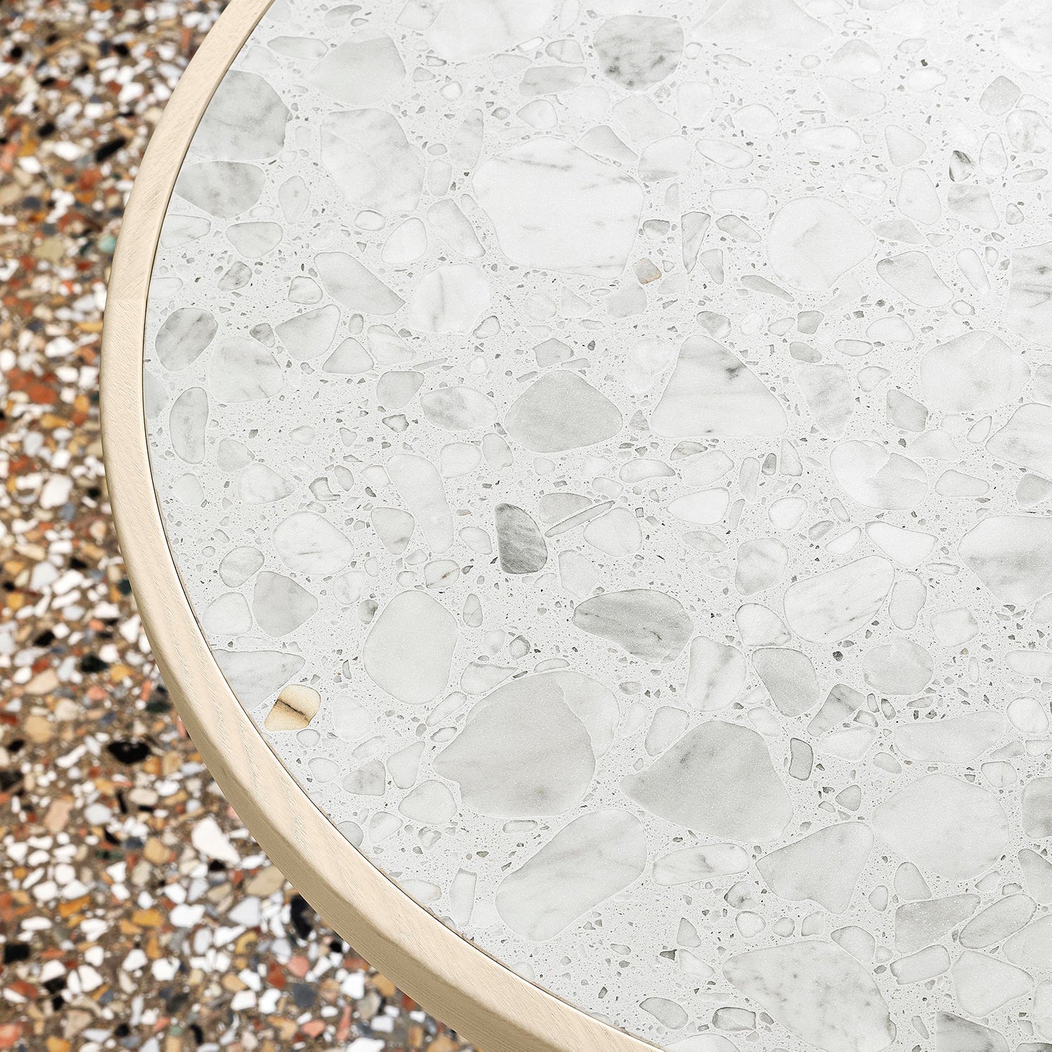 Briscola Coffee Table with Wooden Frame