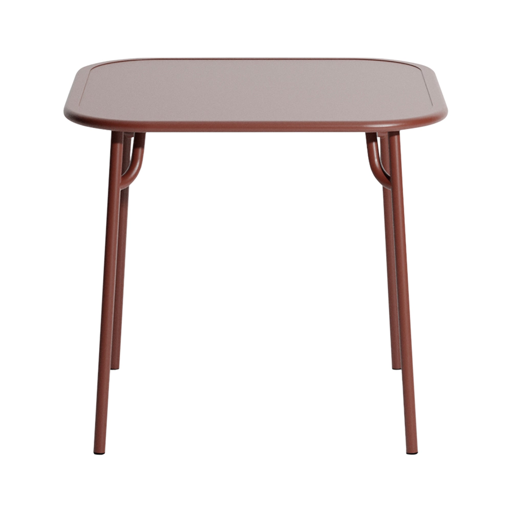 Week-End Square Dining Table: Red Brown