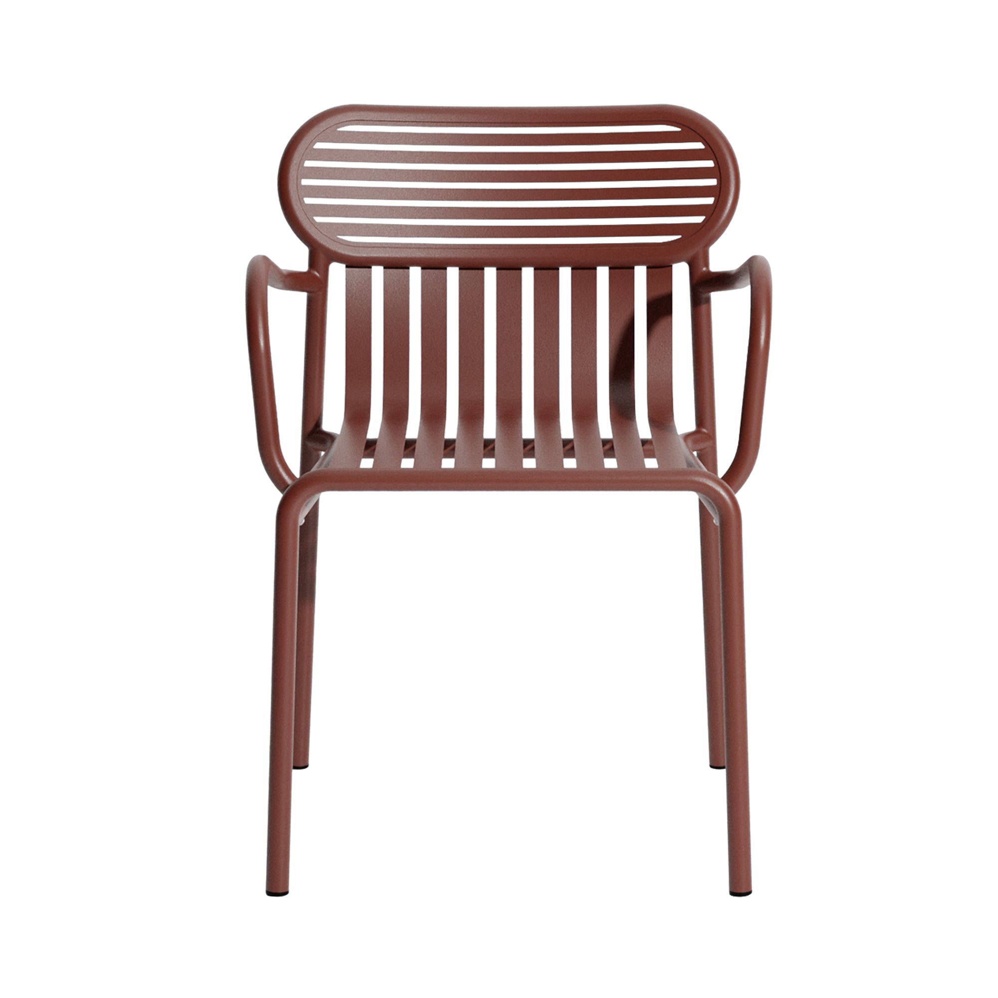 Week-End Stacking Armchair: Set of 2 + Brown Red