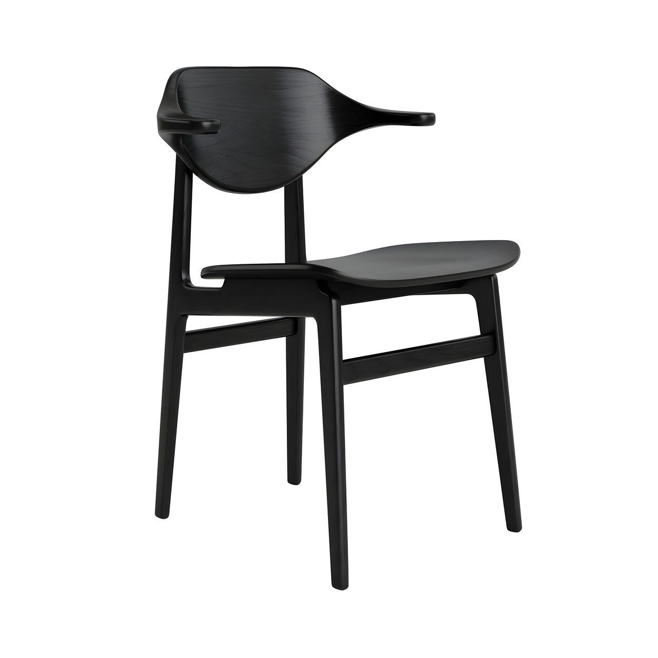 Bufala Chair: Black Oak