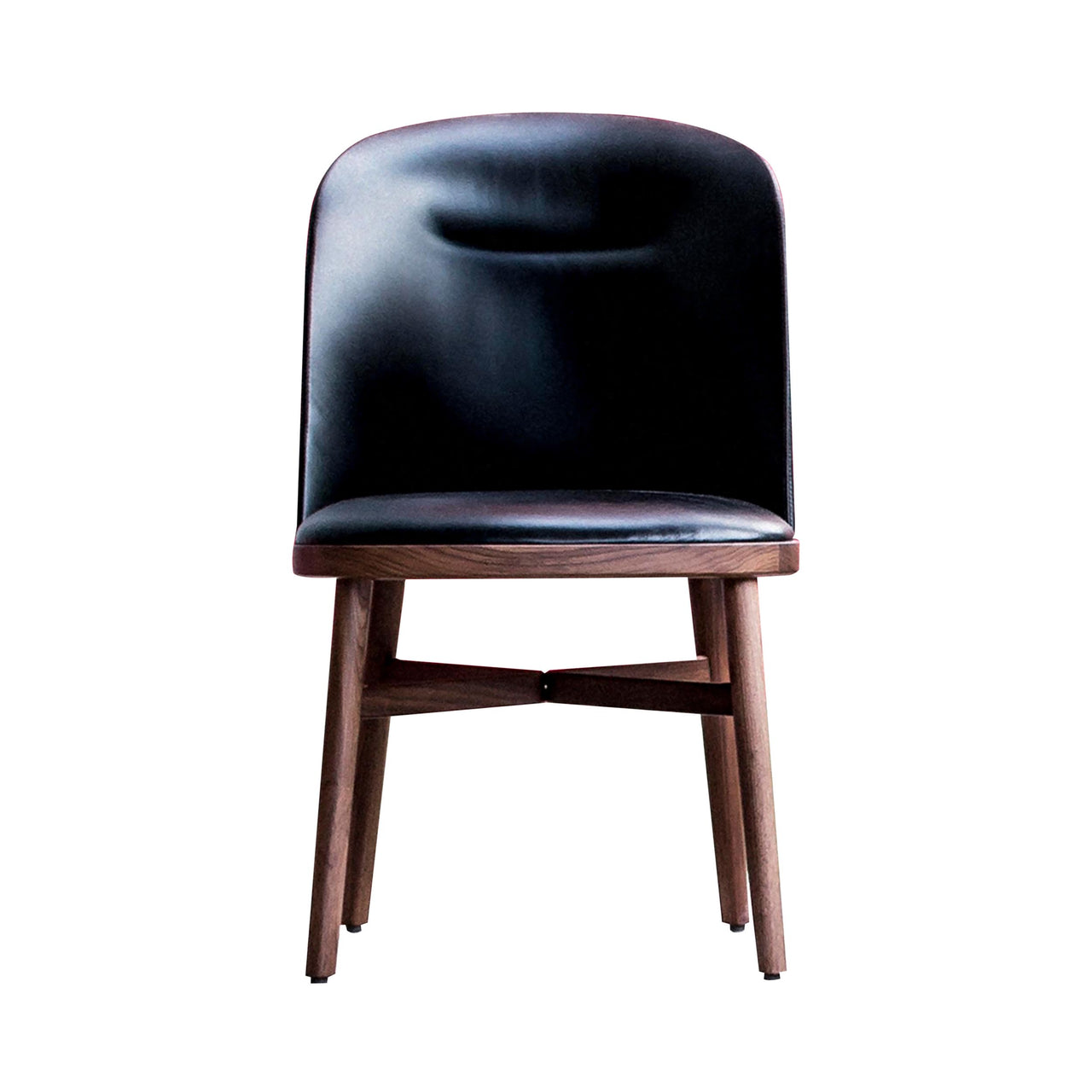 Bund Dining Chair: Dark Brown Oak