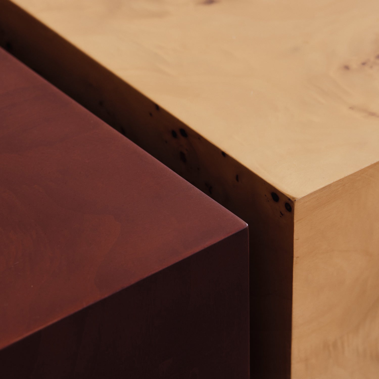 Burl Storage Coffee Table