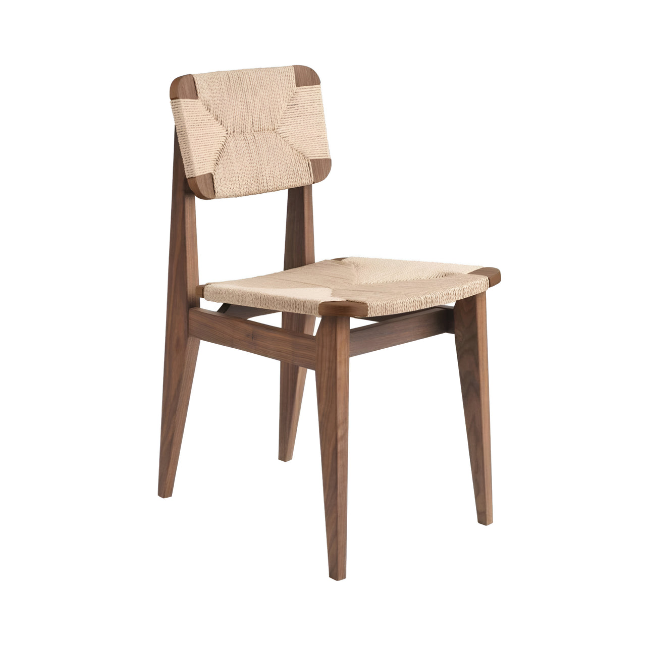C-Chair Dining Chair: Paper Cord + American Walnut